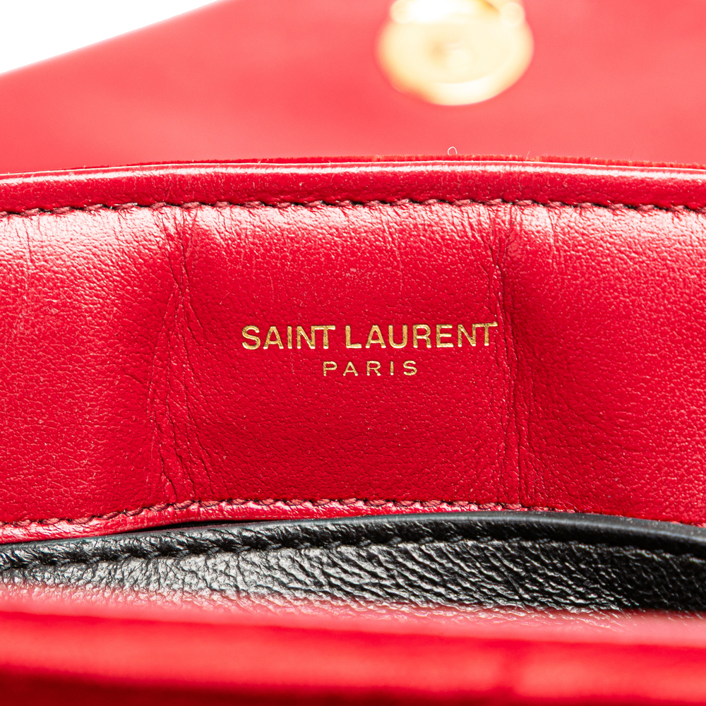 Pre-Loved Saint Laurent Small Velvet Monogram Matelasse LouLou Shoulder Bag - Picture 7 of 12